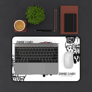 Zombies Love Me For My Brains Desk Mat