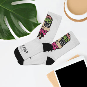 Zombies Love Me For My Brains Socks