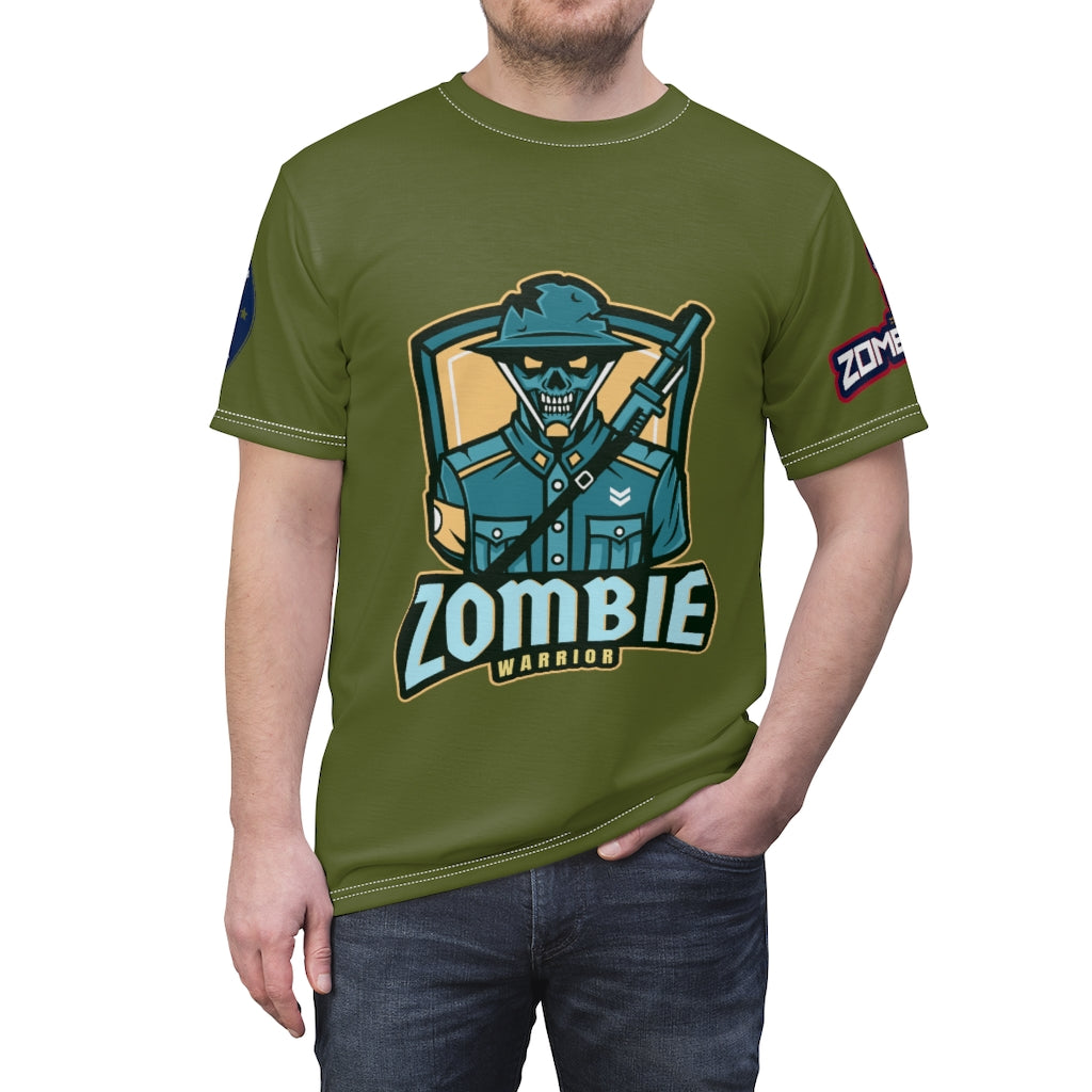 1001.001od Zombie Warrior Unisex AOP Cut & Sew Tee