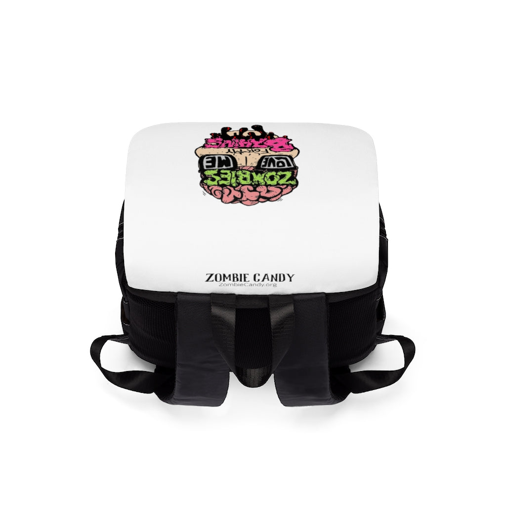 Zombies Love Me For My Brains Unisex Casual Shoulder Backpack