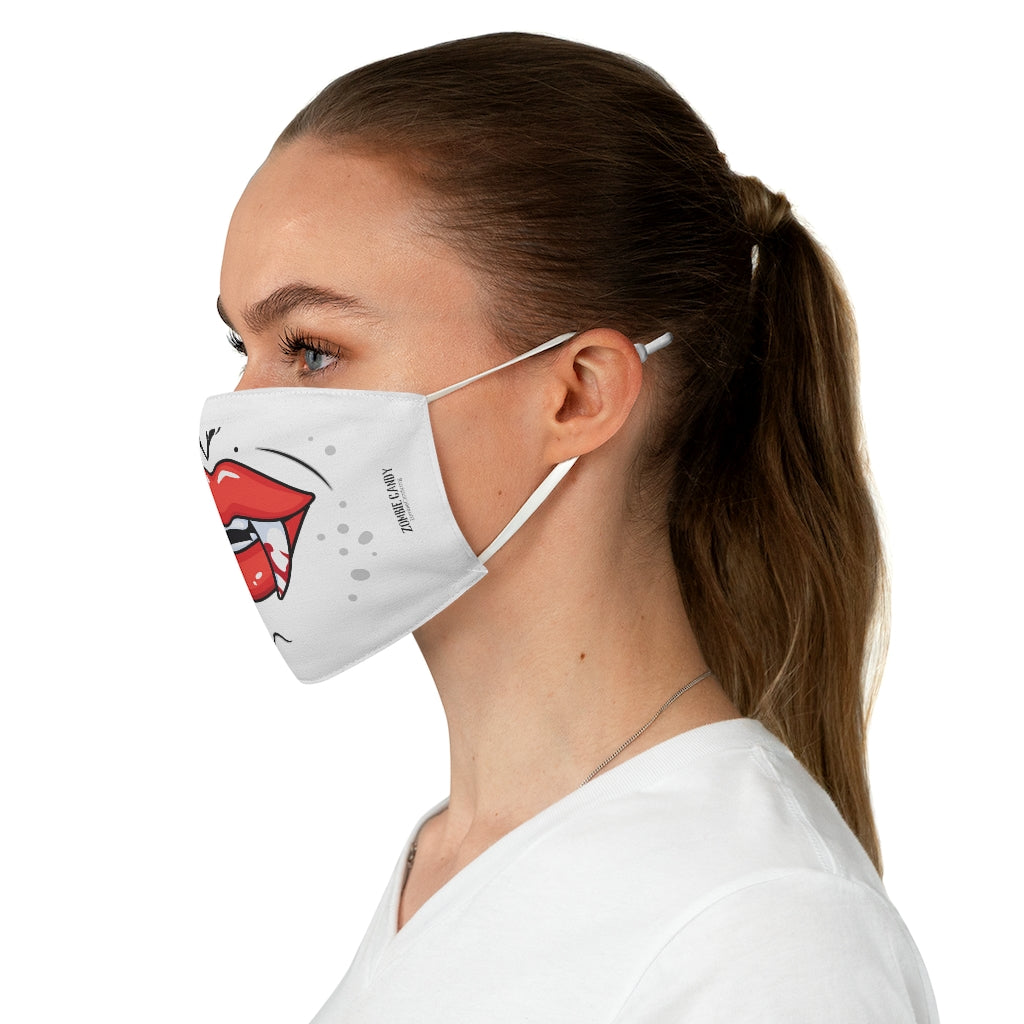 ZC White Fabric Face Mask 006