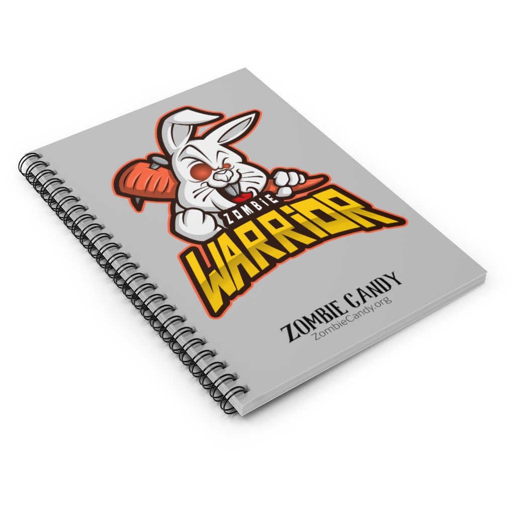 3001.001sv Warrior Bunny Spiral Ruled Line Notebook