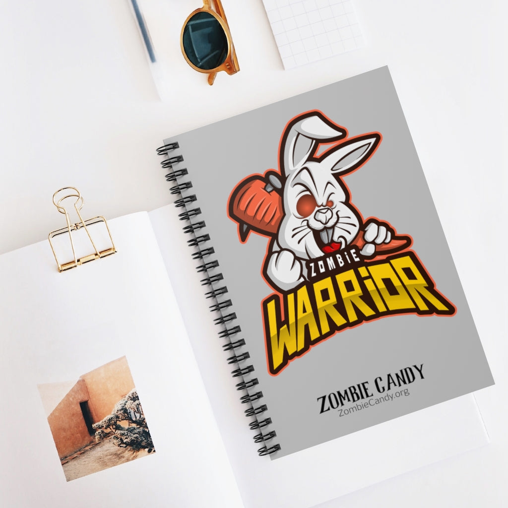 3001.001sv Warrior Bunny Spiral Ruled Line Notebook