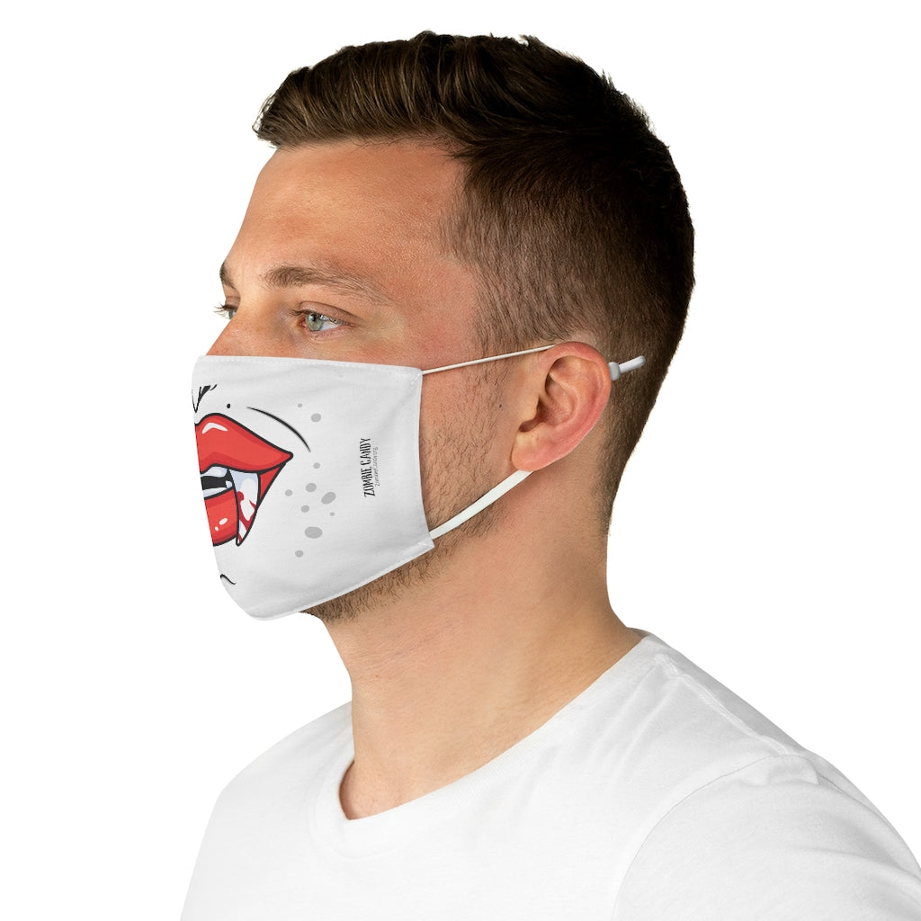 ZC White Fabric Face Mask 006