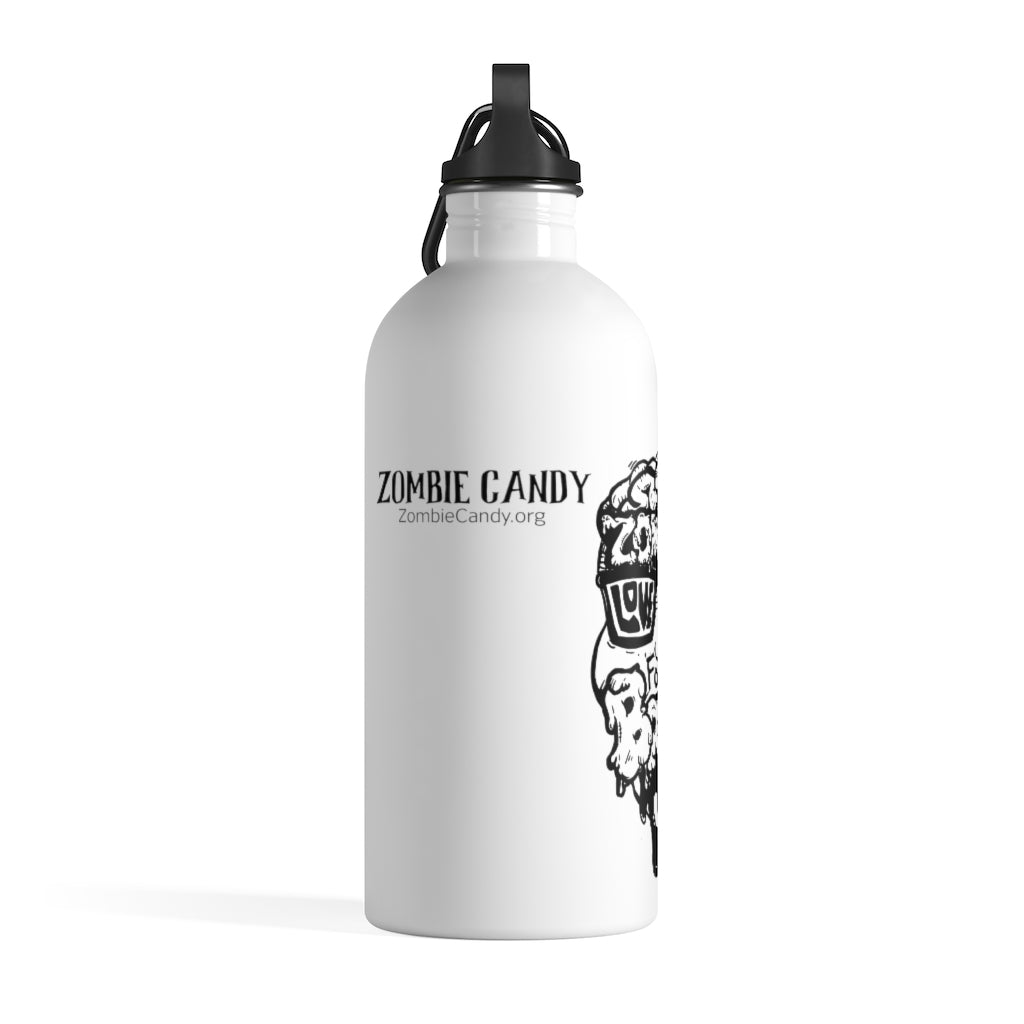 Zombies Love Me For My Brains - Monochrome - Stainless Steel Water Bottle