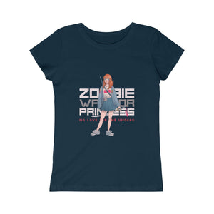 2102.001 Zombie Warrior Princess Manga Girl Princess Tee