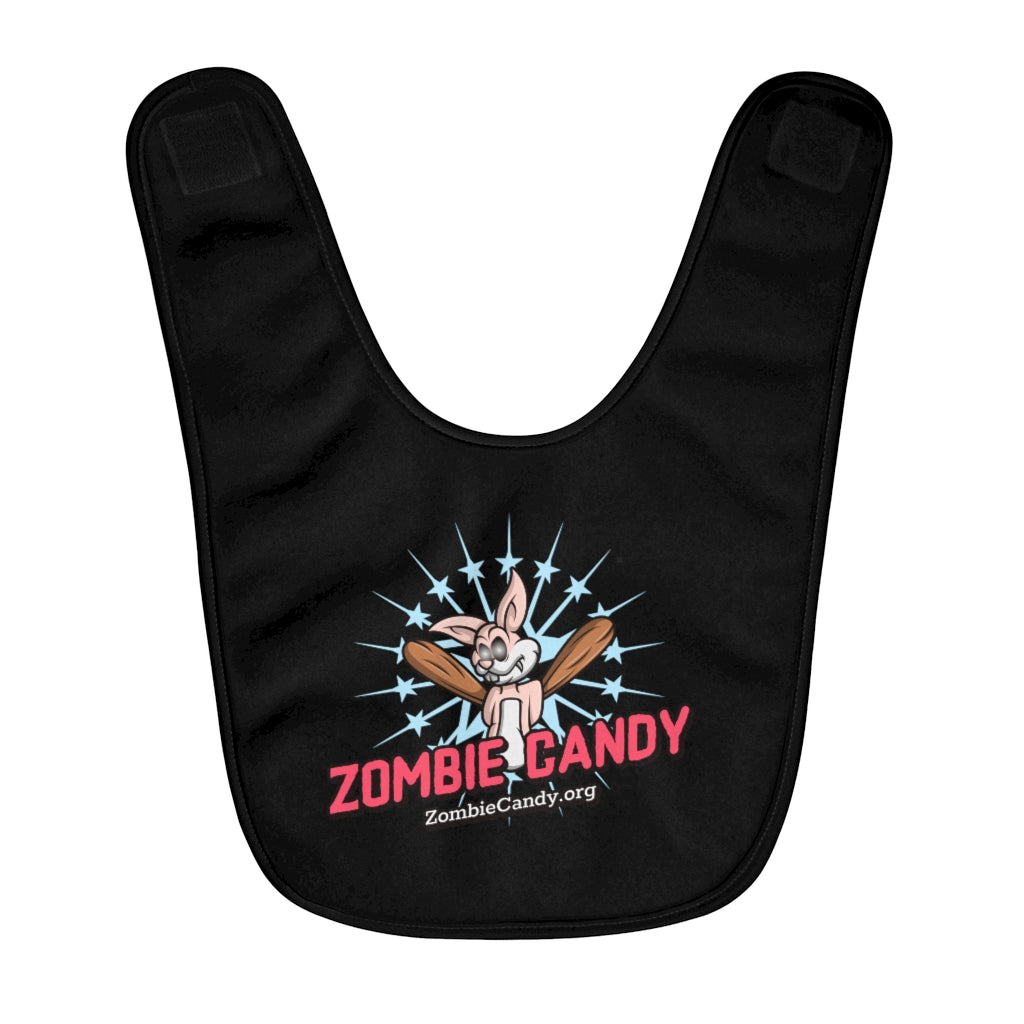 Zombie Candy Bunny Fleece Baby Bib