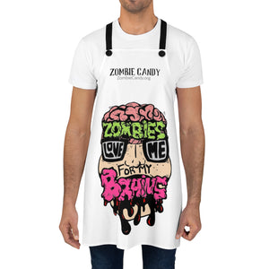 Zombies Love Me For My Brains Apron