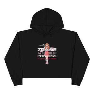 2101.001 Zombie Warrior Princess Manga Girl Crop Hoodie