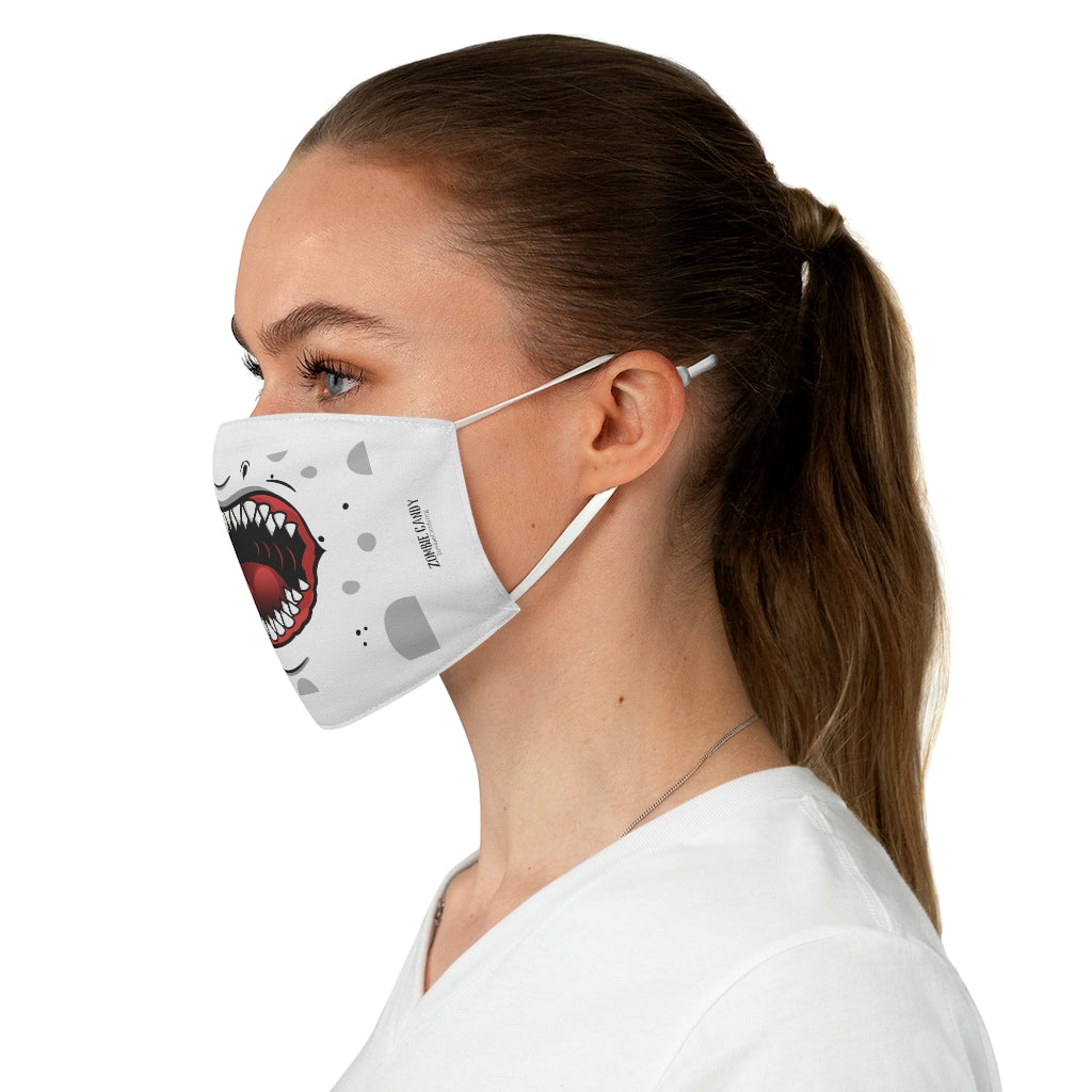 ZC White Fabric Face Mask 003