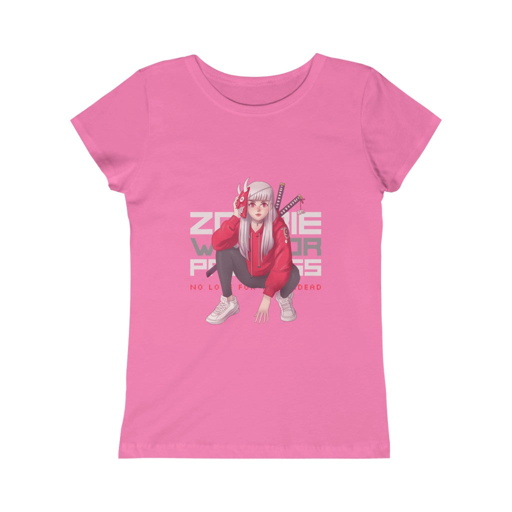 2100.001 Zombie Warrior Princess Manga Girl Princess Tee