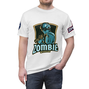 1004.001w Zombie Warrior Unisex AOP Cut & Sew Tee