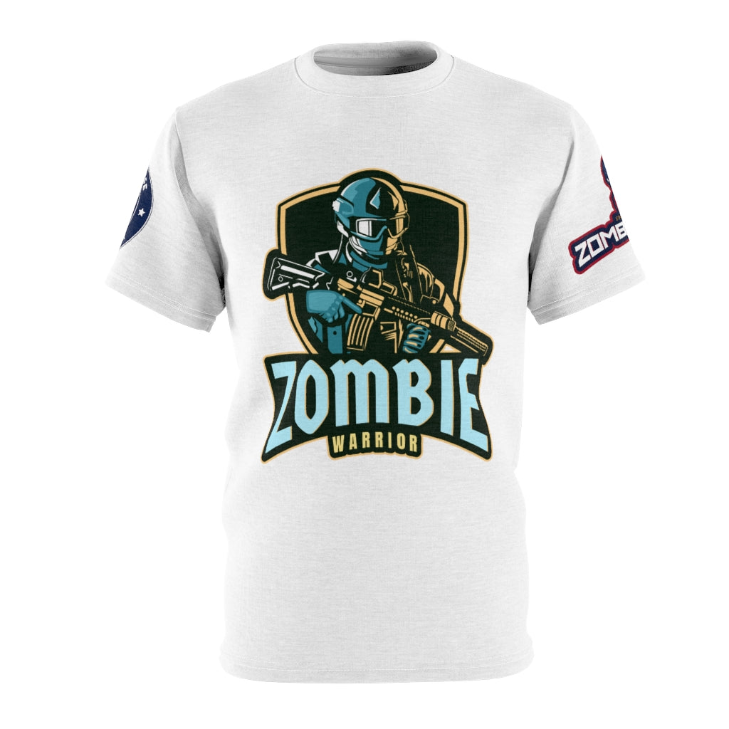 1002.001w Zombie Warrior Unisex AOP Cut & Sew Tee