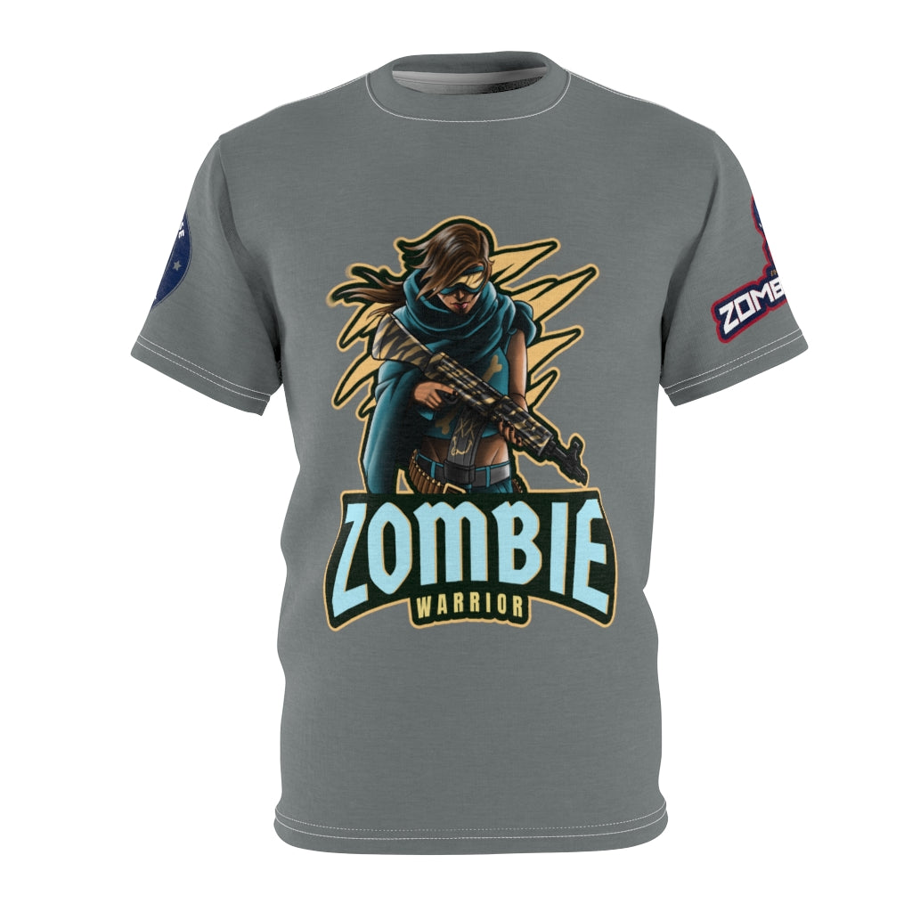 1005.001gy Zombie Warrior Unisex AOP Cut & Sew Tee