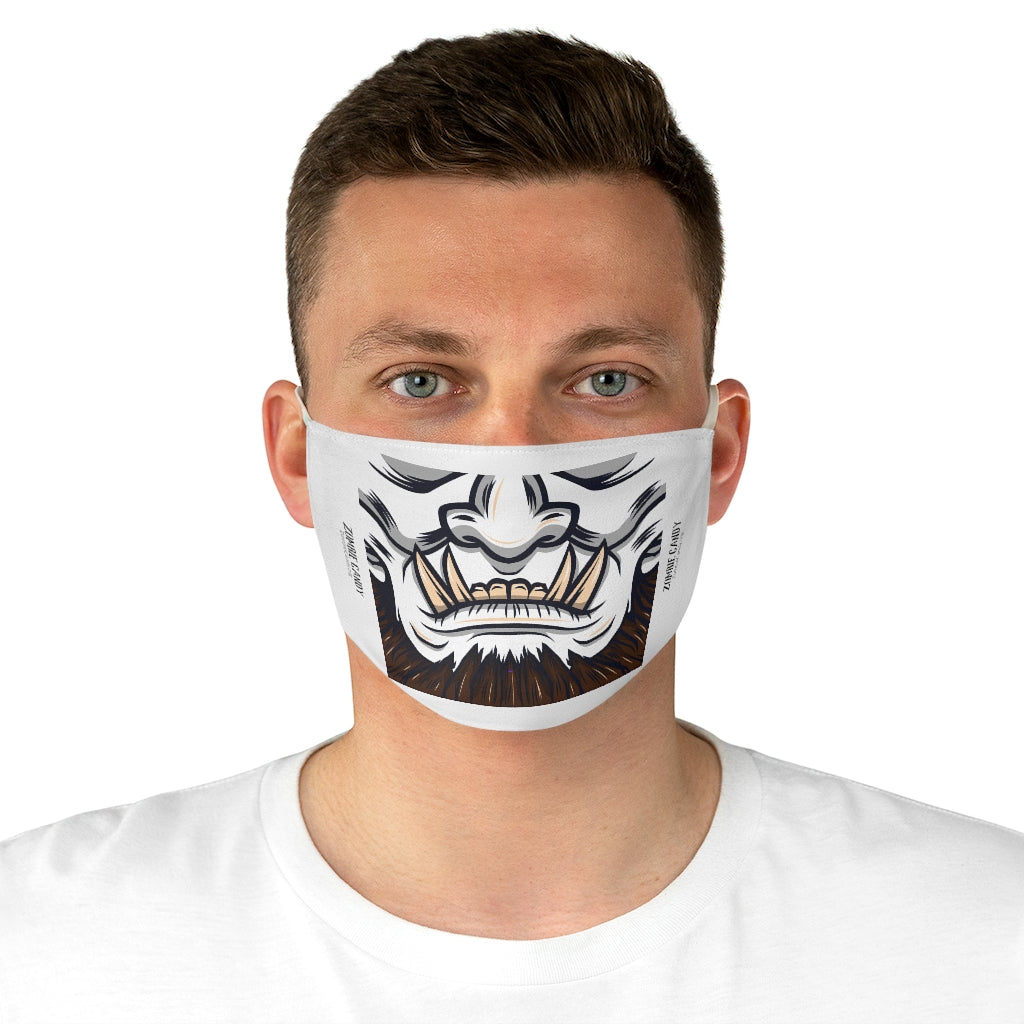 ZC White Fabric Face Mask 005