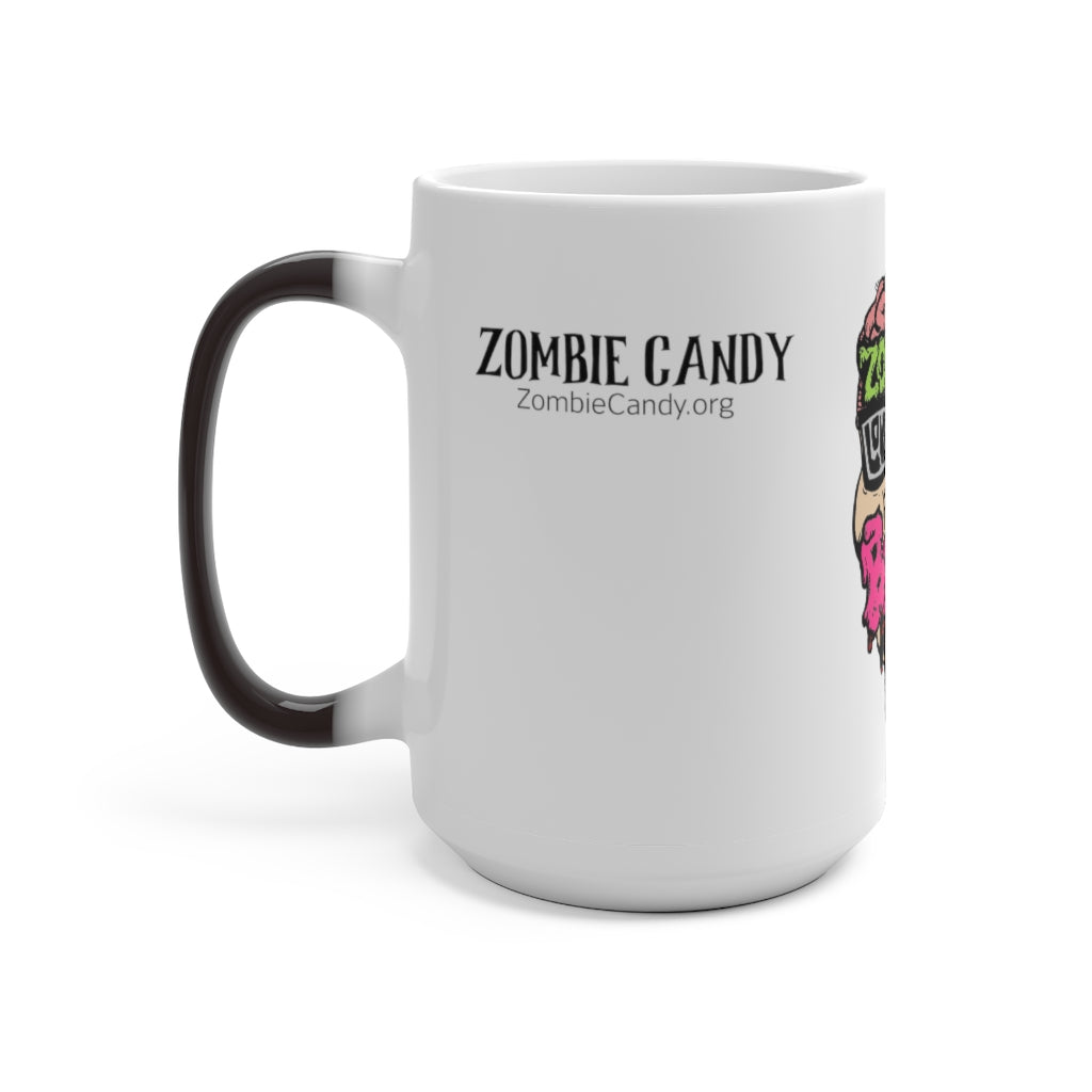 Zombies Love Me For My Brains Color Changing Mug