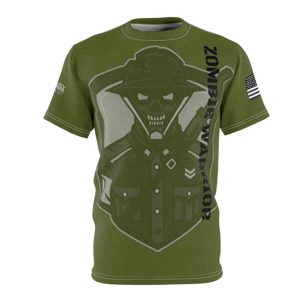 1001.002od Zombie Warrior Unisex AOP Cut & Sew Tee