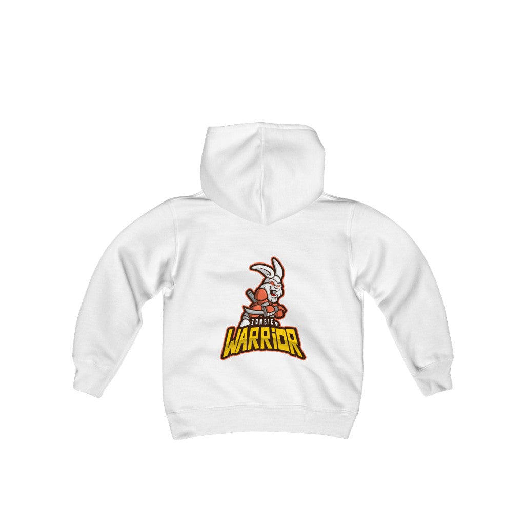 Warrior Bunny Youth Heavy Blend Hooded Sweatshirt (002ab)