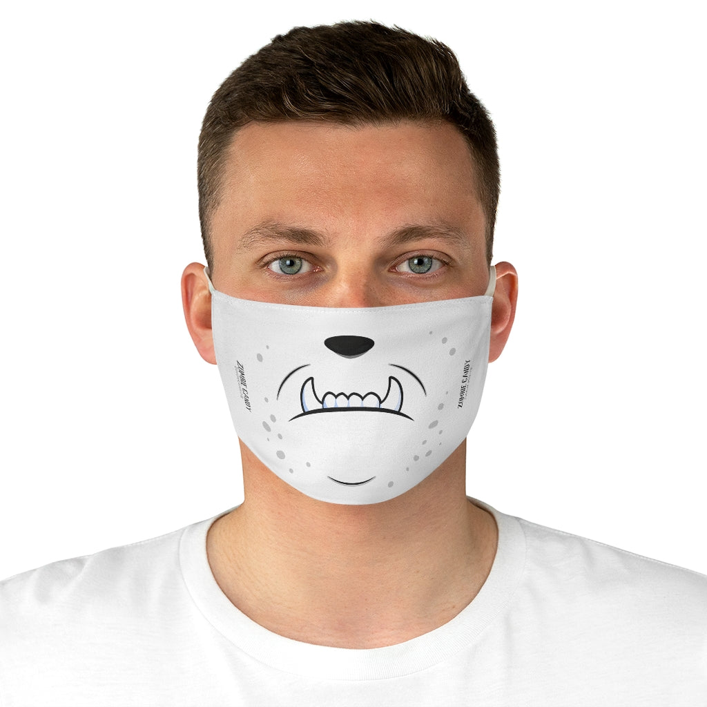 ZC White Fabric Face Mask 001