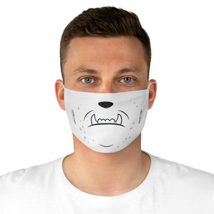 ZC White Fabric Face Mask 001