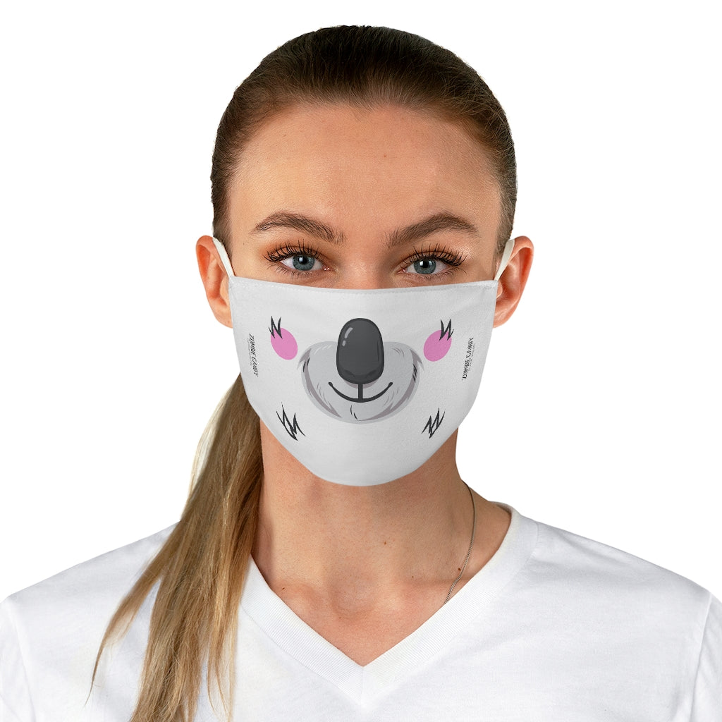 ZC White Fabric Face Mask 004