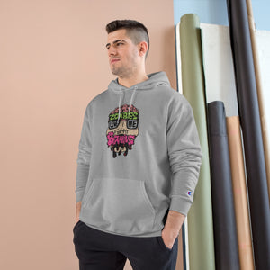 Zombies Love Me For My Brains Front Print Champion Hoodie