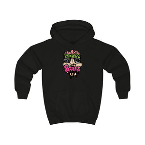 Zombies Love Me For My Brains Kids Hoodie