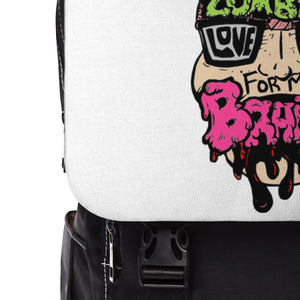 Zombies Love Me For My Brains Unisex Casual Shoulder Backpack