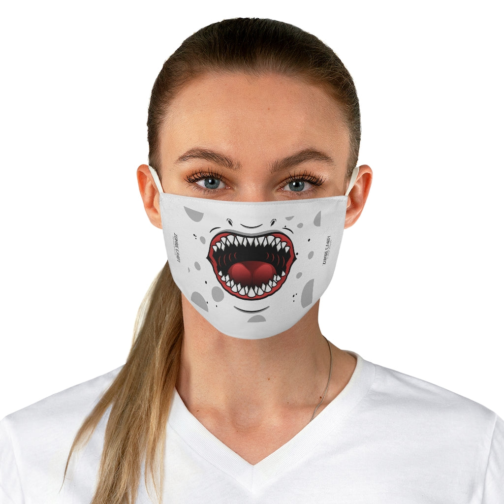 ZC White Fabric Face Mask 003