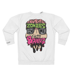 Zombies Love Me For My Brains AOP Unisex Sweatshirt