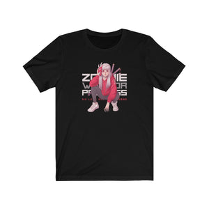 2100.001 Zombie Warrior Princess Manga Girl Jersey Short Sleeve Tee