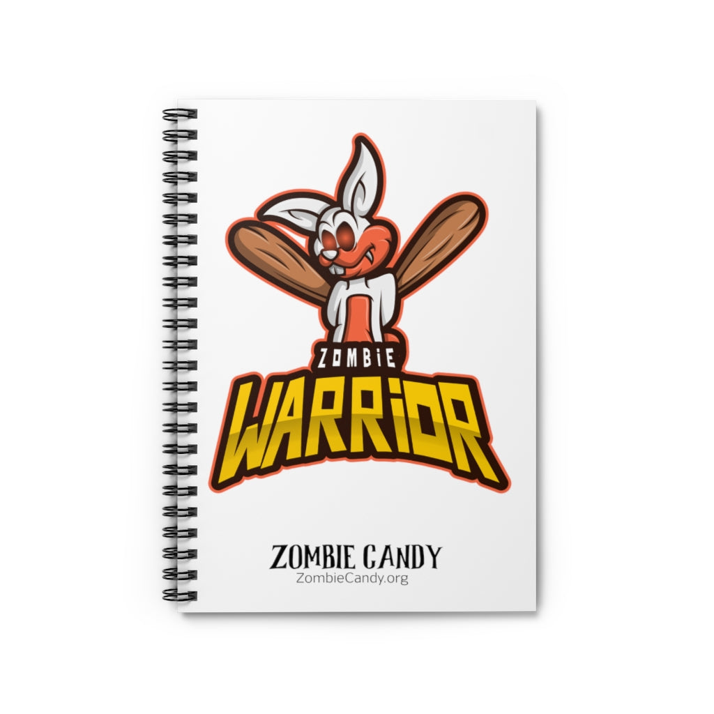 3005.001w Warrior Bunny Spiral Ruled Line Notebook