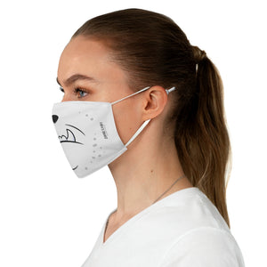 ZC White Fabric Face Mask 001