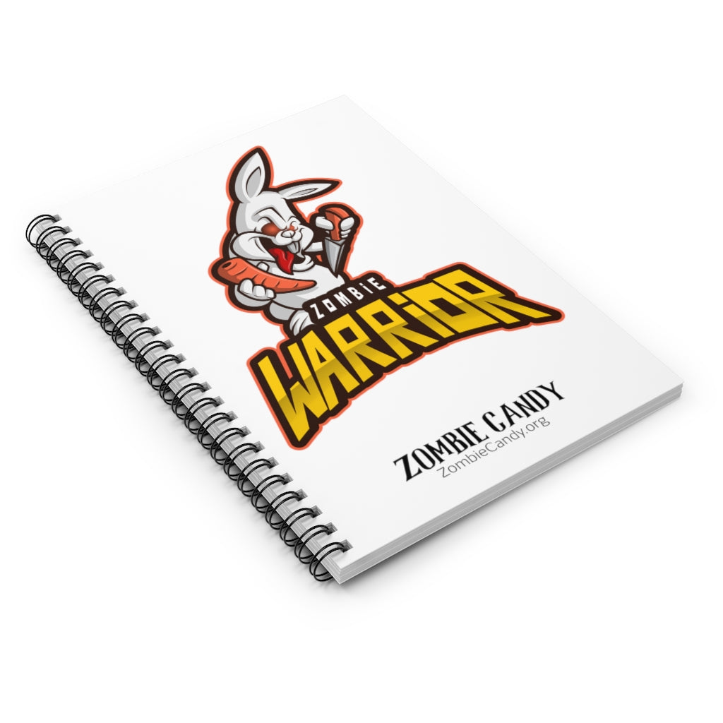 3003.001w Warrior Bunny Spiral Ruled Line Notebook