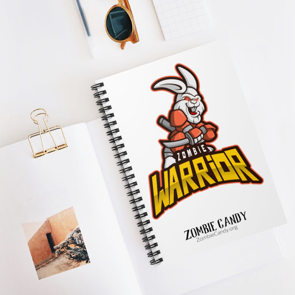 3002.001w Warrior Bunny Spiral Ruled Line Notebook