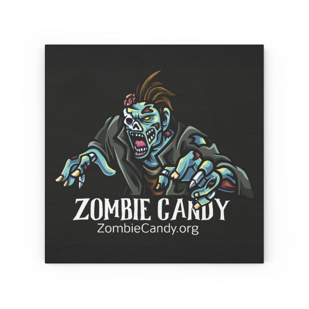 Zombie Candy on Wood Canvas