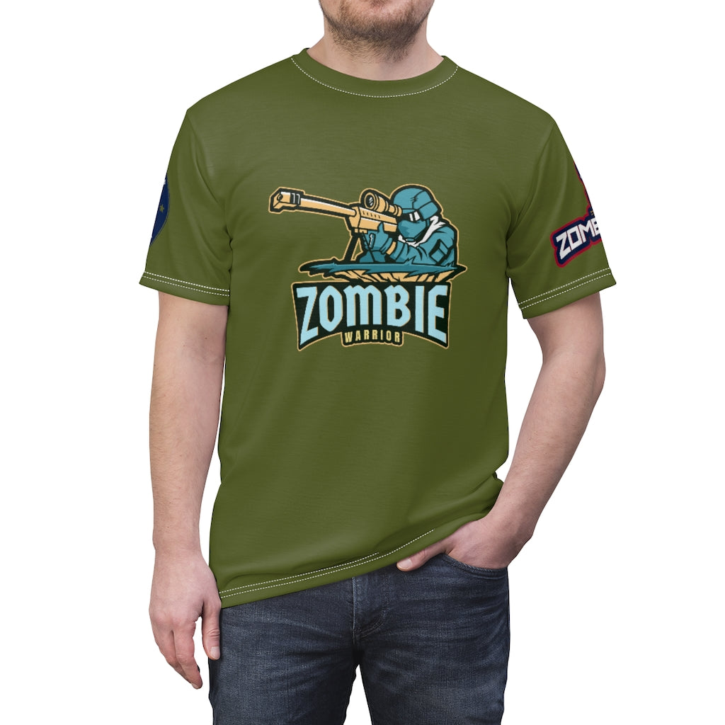 Zombie Warrior Unisex AOP Cut & Sew Tee (010)