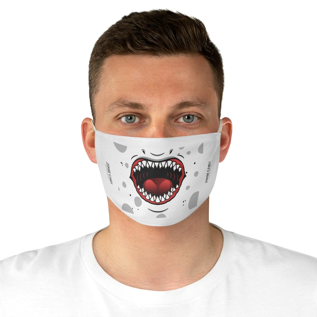 ZC White Fabric Face Mask 003