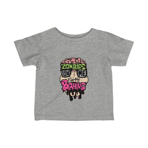 Zombies Love Me For My Brains Infant Fine Jersey Tee