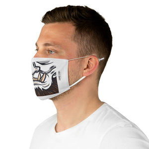 ZC White Fabric Face Mask 005