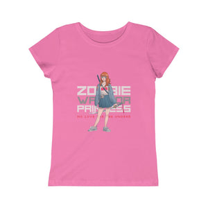 2102.001 Zombie Warrior Princess Manga Girl Princess Tee