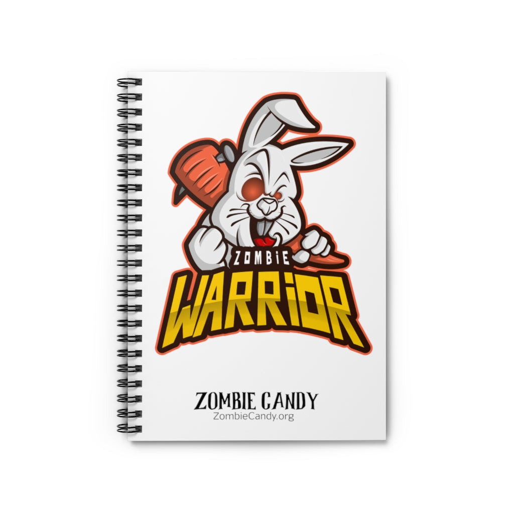 3001.001w Warrior Bunny Spiral Ruled Line Notebook