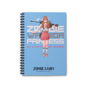 2101.001lb Zombie Warrior Princess Manga Girl Spiral Ruled Line Notebook