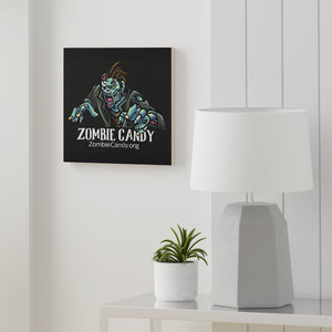 Zombie Candy on Wood Canvas