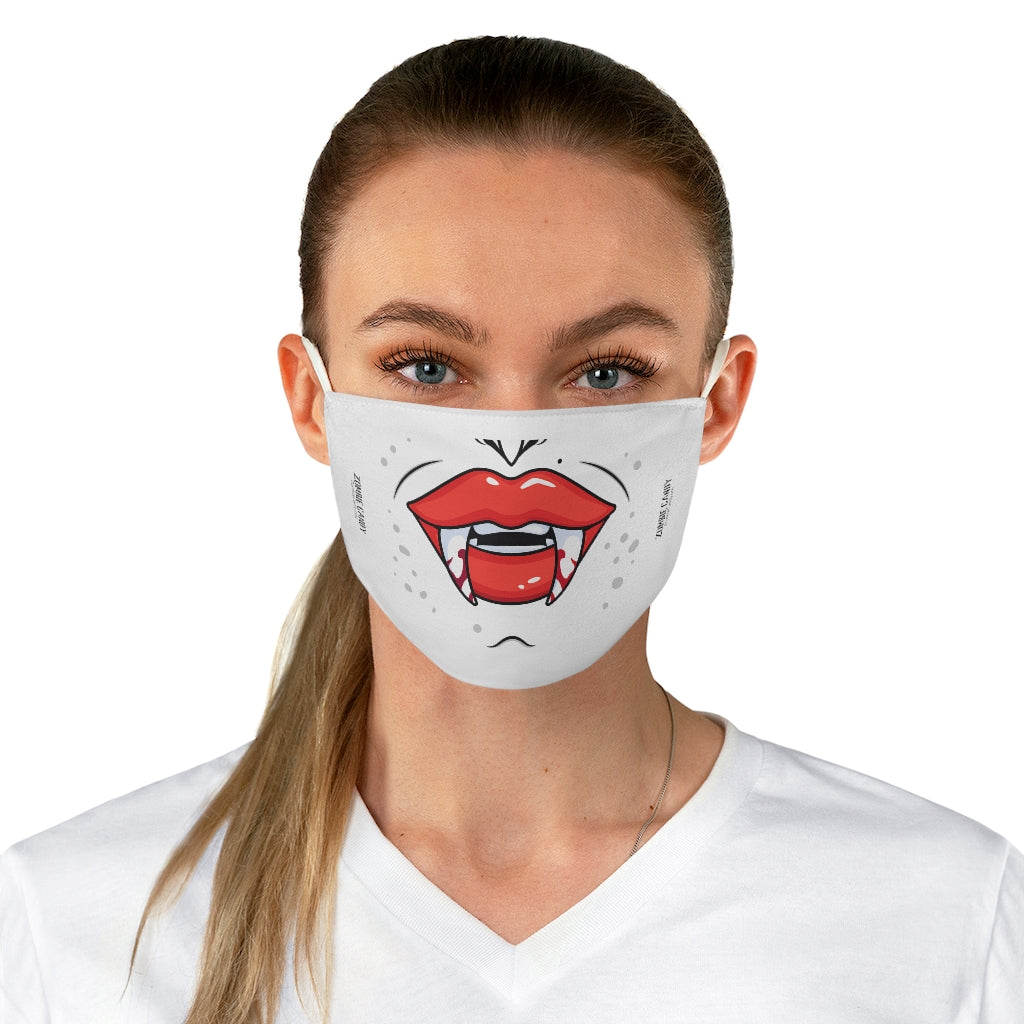 ZC White Fabric Face Mask 006