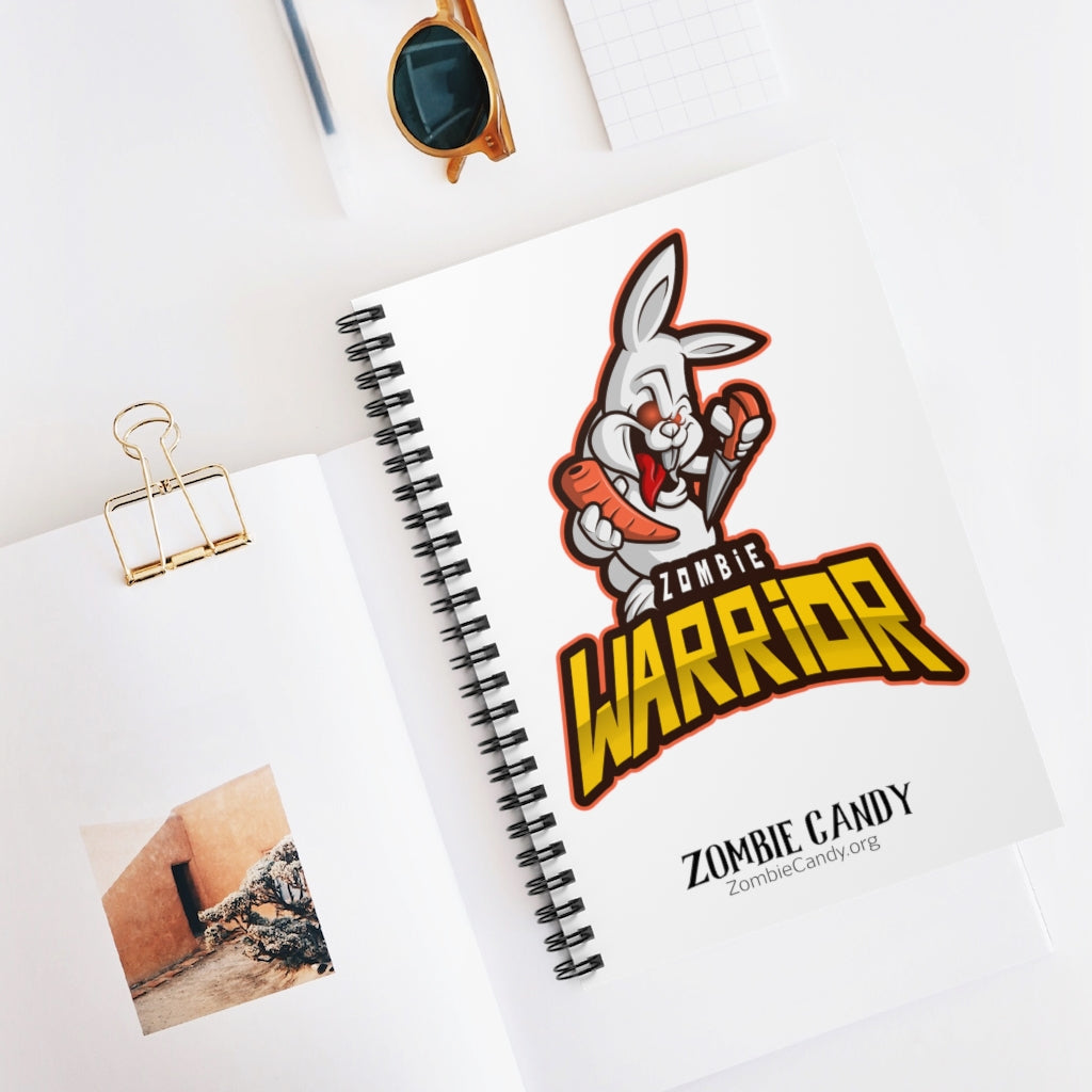 3003.001w Warrior Bunny Spiral Ruled Line Notebook