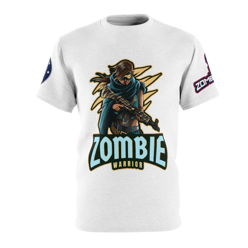 1005.001w Zombie Warrior Unisex AOP Cut & Sew Tee