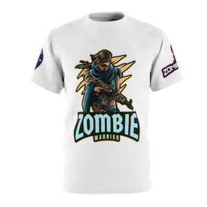 1005.001w Zombie Warrior Unisex AOP Cut & Sew Tee