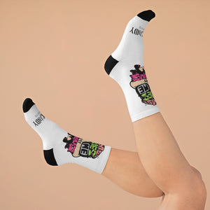 Zombies Love Me For My Brains Socks