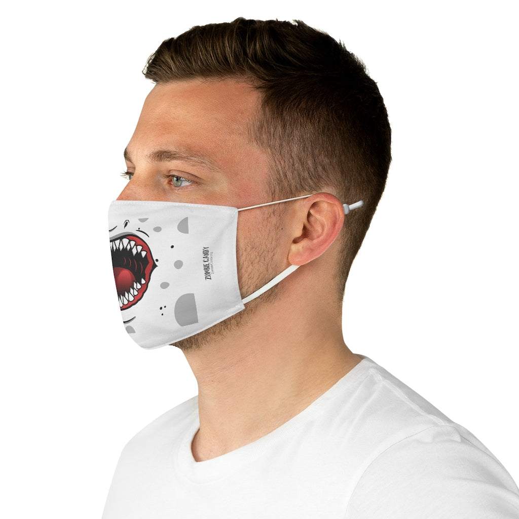 ZC White Fabric Face Mask 003